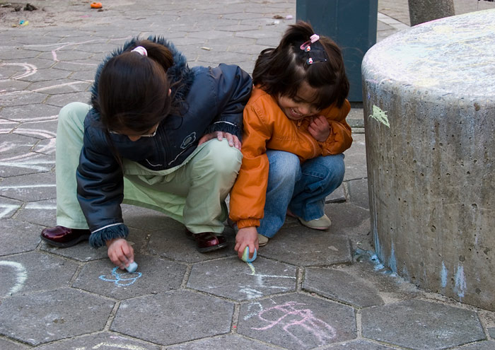 Sidewalk chalking project